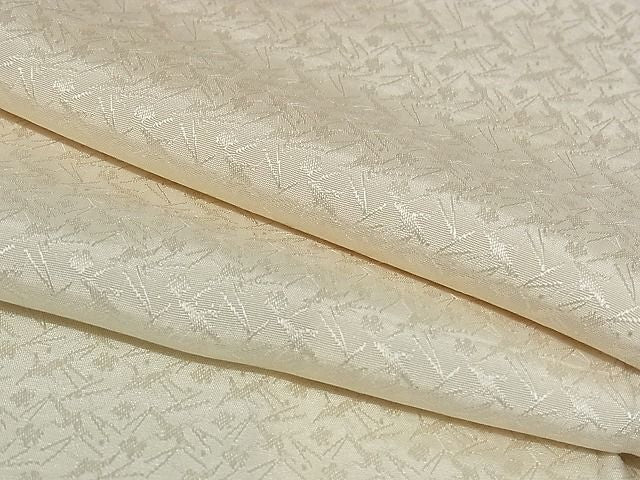 平和屋着物■長襦袢 袷 草花地紋 正絹 逸品 B-ey2802