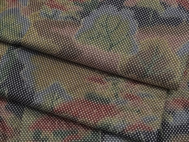 平和屋着物■上質なお召 風景文 逸品 fb5596
