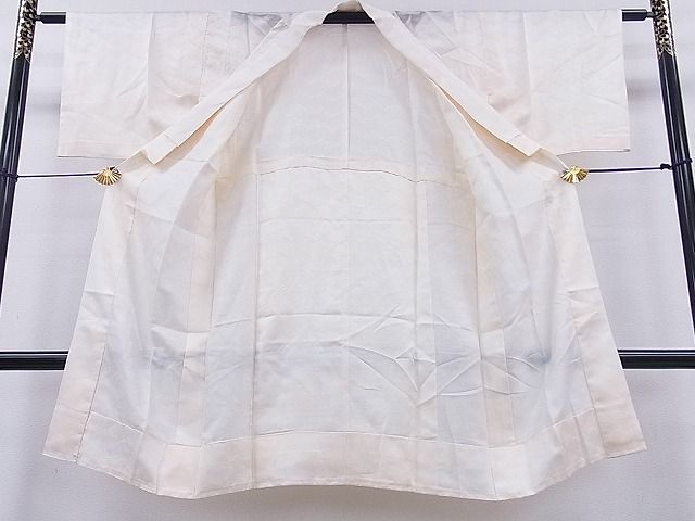 平和屋着物■上質な長襦袢 無双仕立て 立波地紋 逸品 fe4582