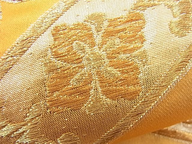 平和屋着物■六通柄袋帯 天井花菱文 金銀糸 n-fn0391