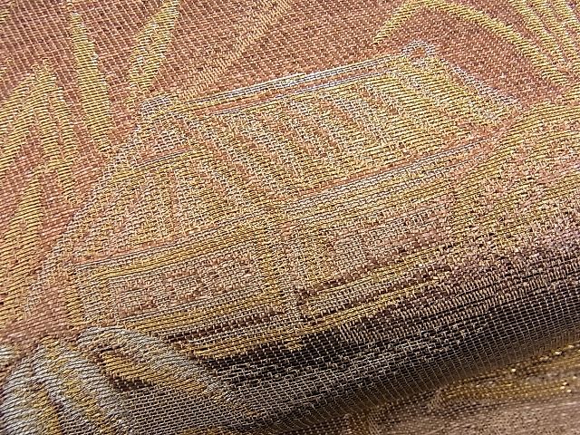 平和屋着物■六通柄袋帯 遠山風景文 金銀糸 逸品 n-fn0512