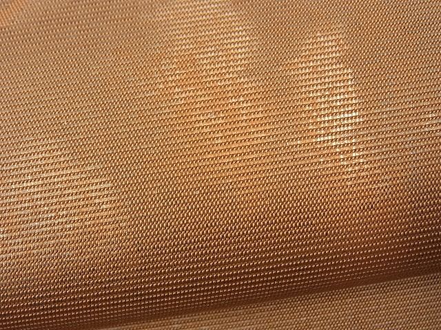 平和屋着物■西陣 六通柄 本袋帯 間道 引箔 金彩 逸品 n-fw0952