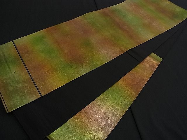 平和屋着物■六通柄袋帯 霞文 引箔 金彩 逸品 n-fw1099