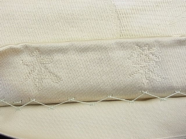 平和屋着物■六通柄 本袋帯 南天文 金銀糸 逸品 n-fw1103