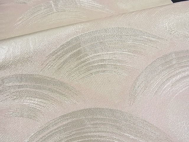 平和屋着物■六通柄袋帯 変わり青海波 銀糸 逸品 n-fw1114