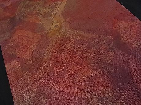 平和屋着物■六通柄袋帯 菱吉祥文 逸品 n-fw1229