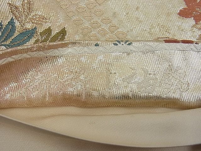 平和屋着物■六通柄袋帯 唐織 御所小袖錦 金糸 逸品 n-fw1427
