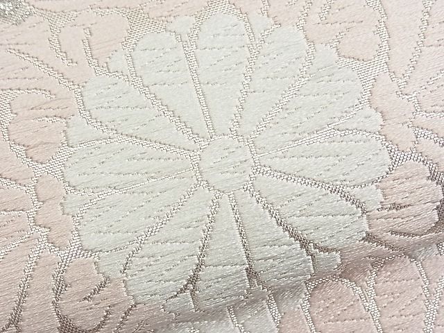 平和屋着物■六通柄袋帯 唐織 吉祥花文 銀糸 逸品 n-fw1439