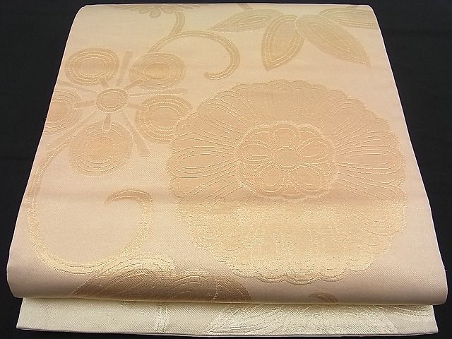 平和屋着物■六通柄袋帯 花唐草文 金糸 逸品 n-fw1668
