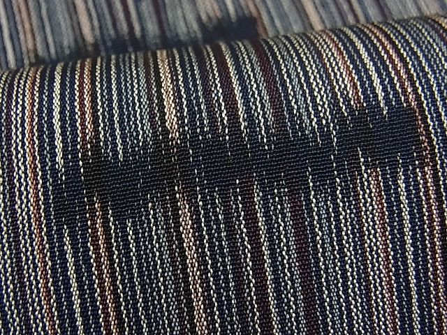 平和屋着物■上質なお召 吉祥間道 逸品 n-fw1731