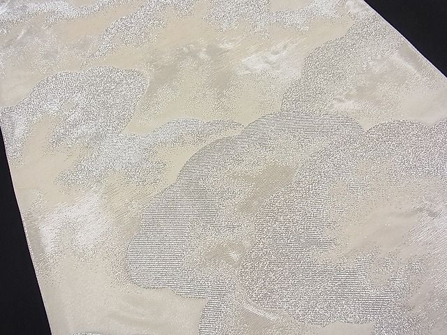 平和屋着物■六通柄袋帯 雲重ね文 銀糸 逸品 n-fw2136