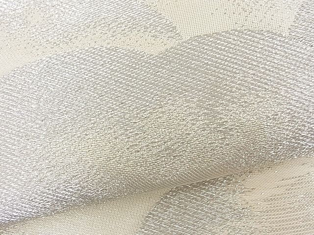 平和屋着物■六通柄袋帯 雲重ね文 銀糸 逸品 n-fw2136