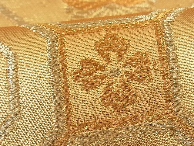 平和屋着物■六通柄袋帯 蜀江花唐草文 金糸 逸品 n-fw2149