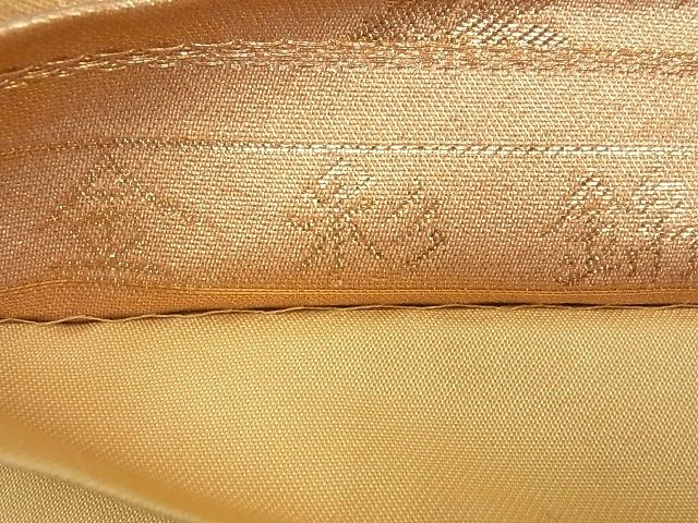 平和屋着物■六通柄袋帯 金彩錦 霞鳥吉祥花文 金糸 逸品 ga1513