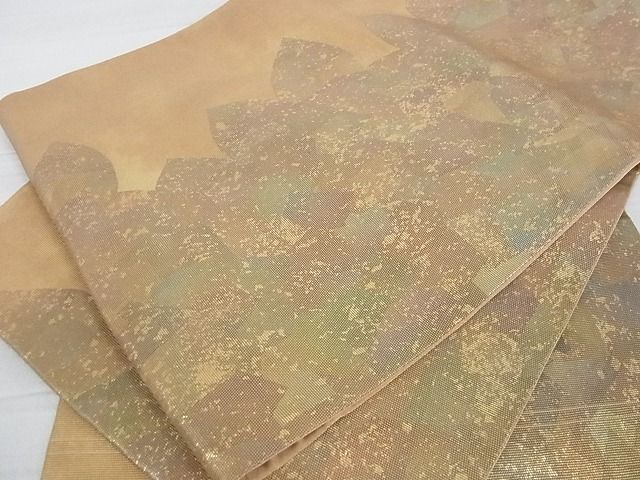 平和屋着物■六通柄袋帯 霞文 引箔 逸品 ga1784
