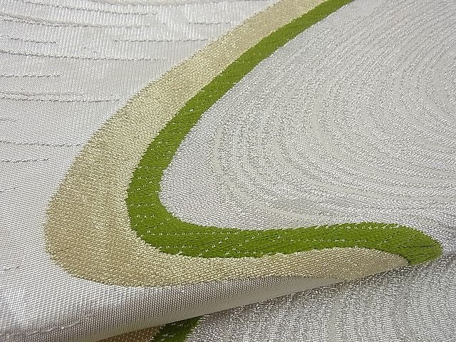 平和屋着物■六通柄袋帯 流水文 銀糸 逸品 n-gh0878