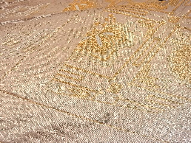 平和屋着物■六通柄京袋帯 吉祥花文 金銀糸 逸品 n-gh1716