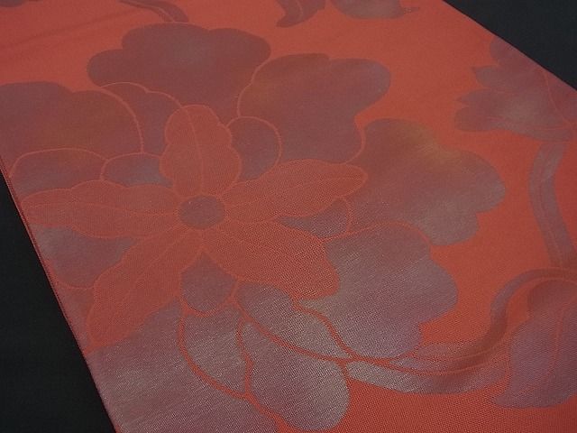 平和屋着物■六通柄袋帯 花唐草文 逸品 n-gh1763