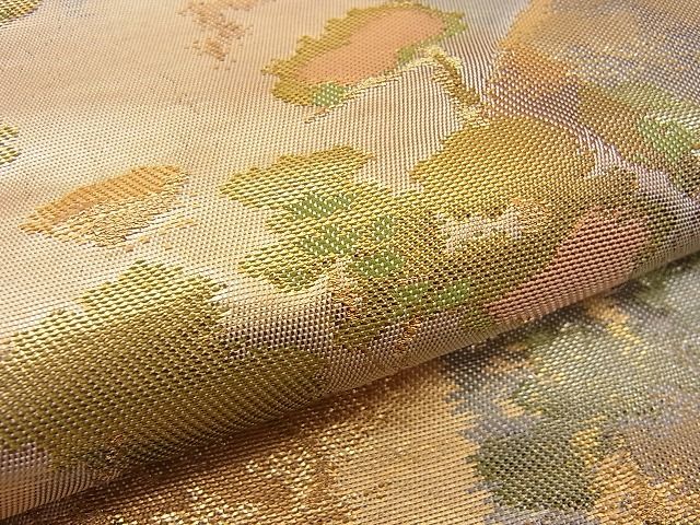 平和屋着物■六通柄袋帯 ふるさと 金糸 逸品 n-gt1215