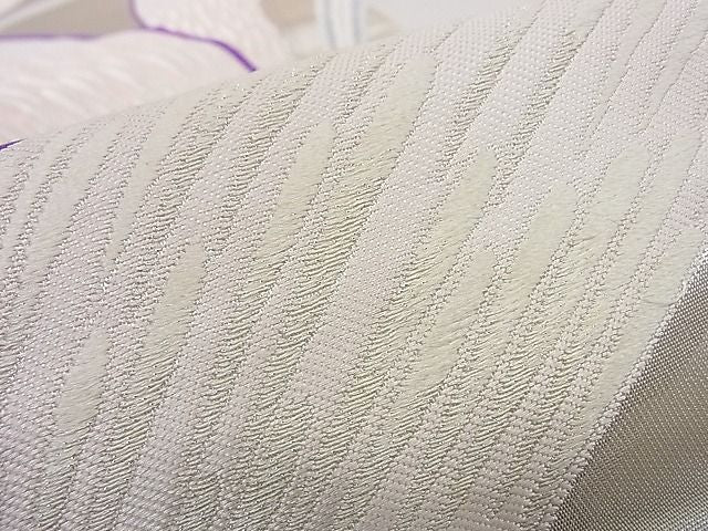 平和屋着物■六通柄袋帯 唐織 吉祥文 銀糸 逸品 ha4521