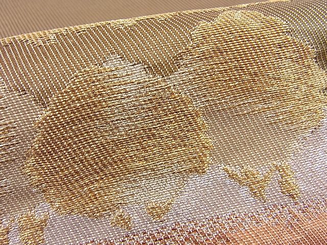 平和屋着物■六通柄袋帯 遠山樹林文 金銀糸 逸品 n-hj2831