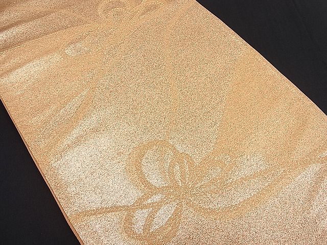 平和屋着物■六通柄袋帯 結び紐文 金糸 逸品 n-hj2837