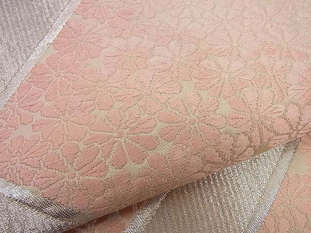 平和屋着物■六通柄袋帯 唐織 檜垣菊文 銀糸 逸品 n-hj4642