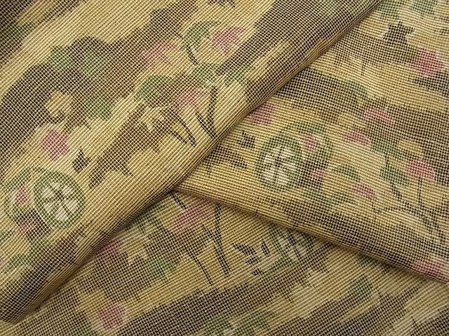 平和屋着物■上質なお召 御所解文 逸品 n-hv0699
