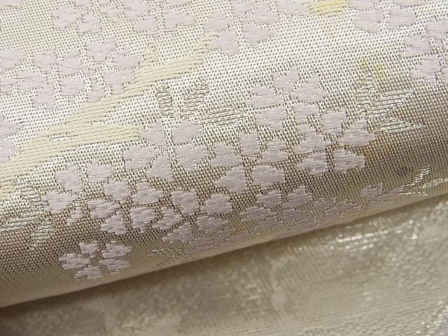 平和屋着物■六通柄袋帯 唐織 二重箔錦 大原の里 銀糸 逸品 n-hv1471