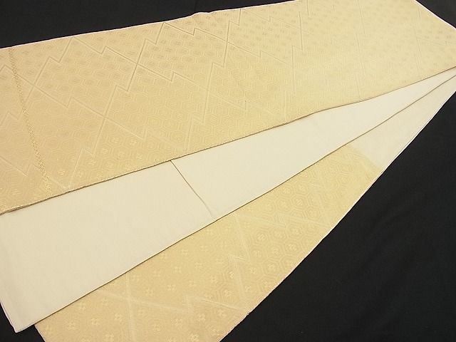 平和屋着物■六通柄袋帯 松皮菱亀甲文 金糸 逸品 n-hv1476