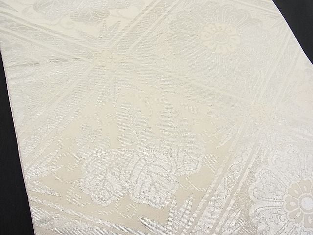 平和屋着物■全通柄袋帯 菱天井吉祥文 銀糸 逸品 n-hv1517