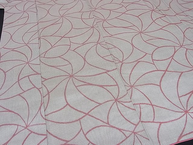平和屋着物■上質なお召 捻じ花文 逸品 hy6587
