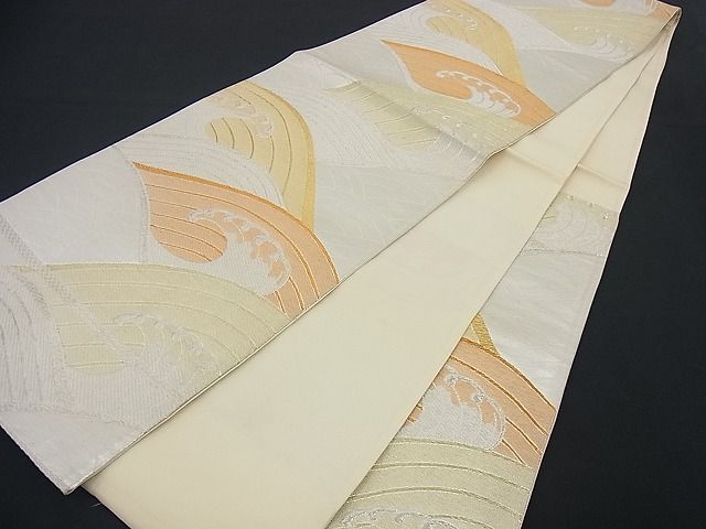 平和屋着物■六通柄袋帯 立波文 金銀糸 逸品 n-if1235