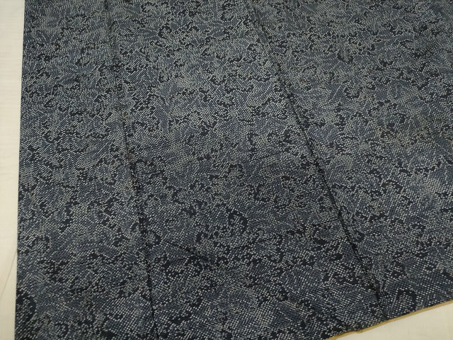 平和屋着物■上質な紬 草花文 正絹 逸品 AAAX8584ma
