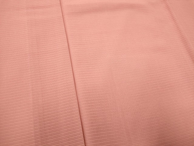 平和屋着物*夏物 色無地 絽 桃色 正絹 逸品 CABB1736ou