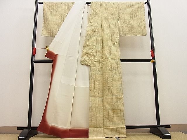 平和屋着物■上質な紬 吉祥文 逸品 n-ip0066