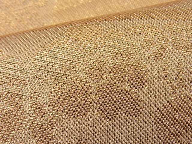 平和屋着物■六通柄 本袋帯 向かい動物丸文 金糸 逸品 n-ip0248