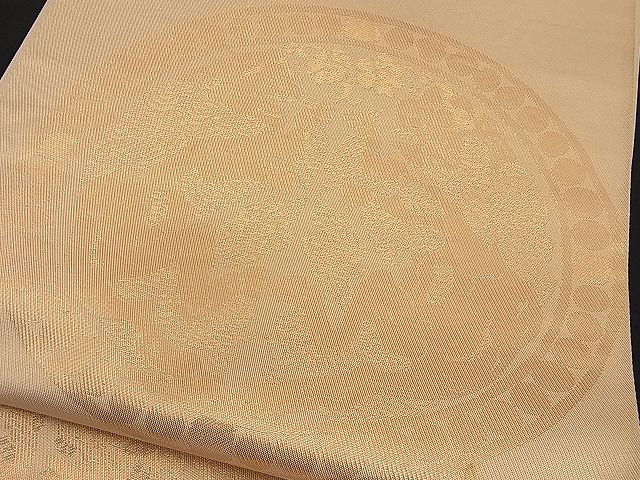 平和屋着物■六通柄 本袋帯 向かい動物丸文 金糸 逸品 n-ip0248