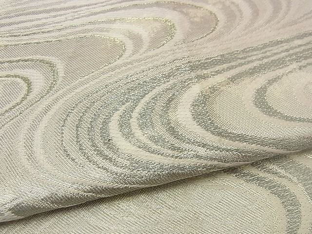 平和屋着物■六通柄袋帯 唐織 流水文 銀糸 逸品 n-iz1540