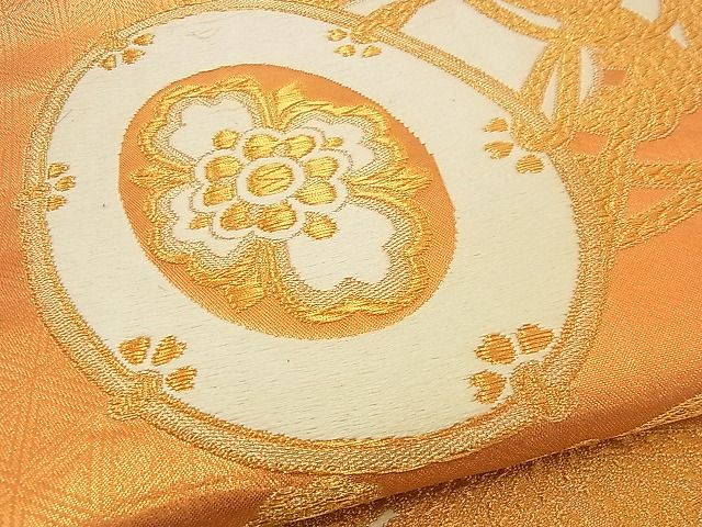平和屋着物■六通柄袋帯 唐織 鼓 金糸 やまと誂製 逸品 n-iz1541