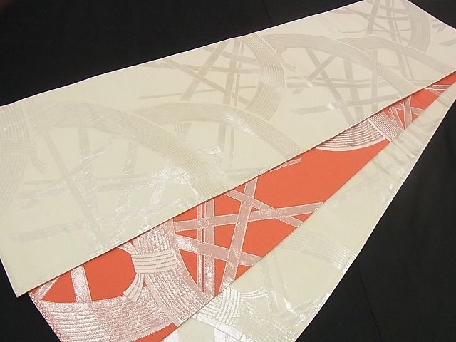 平和屋着物■両面 全通柄袋帯 籬文 銀糸 逸品 n-iz1559