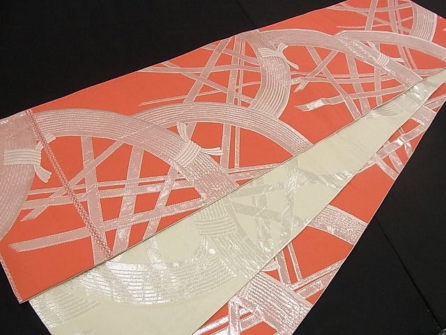 平和屋着物■両面 全通柄袋帯 籬文 銀糸 逸品 n-iz1559