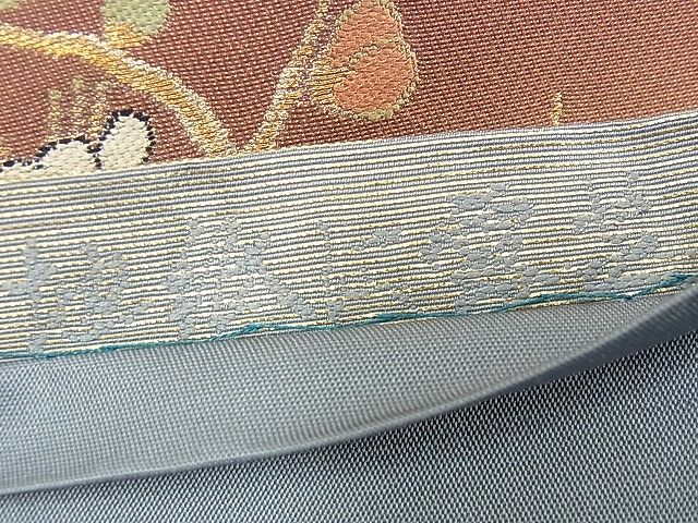 平和屋着物■六通柄袋帯 ふうき錦 地紙に雪芝 金糸 逸品 n-iz1667