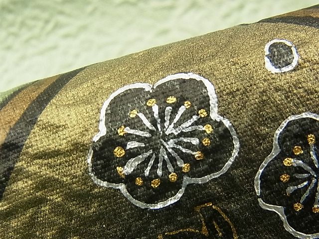 平和屋着物■太鼓柄袋帯 草花菱天井文 金彩 逸品 n-iz1703
