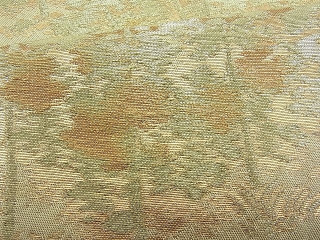 平和屋着物■六通柄袋帯 樹林文 金糸 逸品 n-je1534