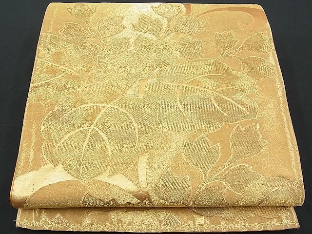 平和屋着物■六通柄袋帯 桐文 金糸 逸品 n-je1535