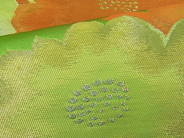 平和屋着物■六通柄袋帯 舞花文 金銀糸 逸品 n-je1575
