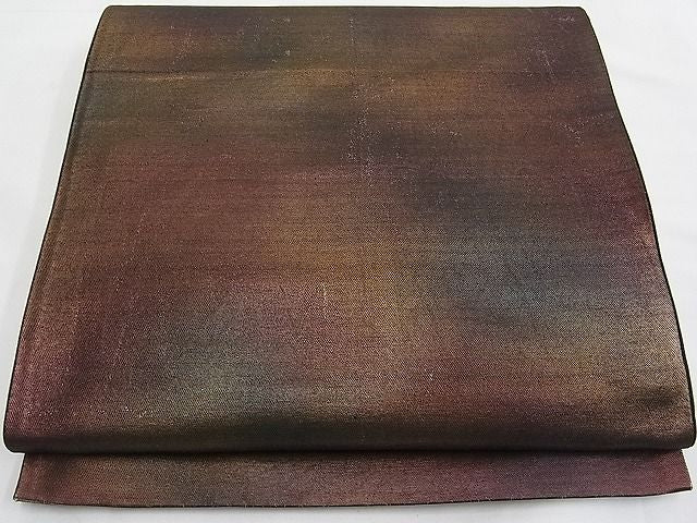 平和屋着物■西陣 六通柄袋帯 霞文 金彩 逸品 n-je1599