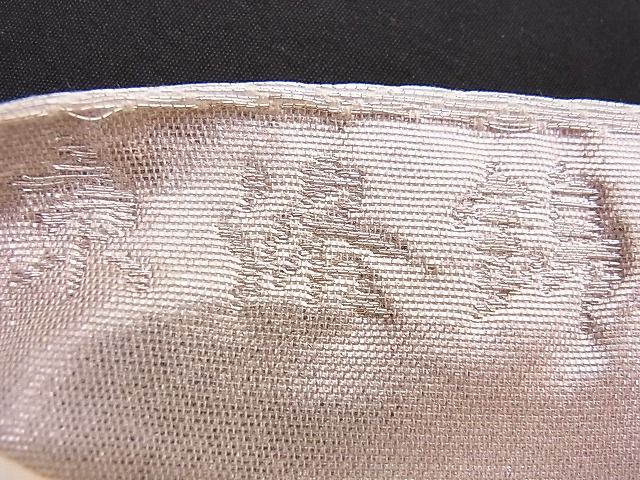 平和屋着物■六通柄袋帯 京洛錦 流水樹林花文 二重引箔 金銀糸 逸品 n-je1867