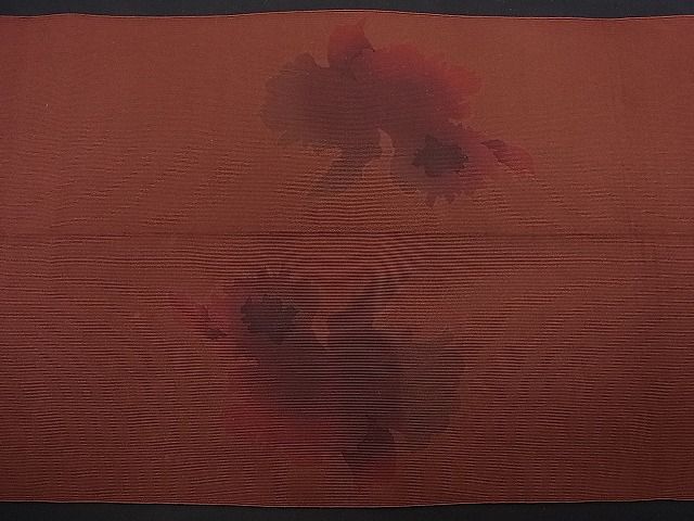 平和屋着物■八寸名古屋帯 陶器花文 逸品 n-je1961